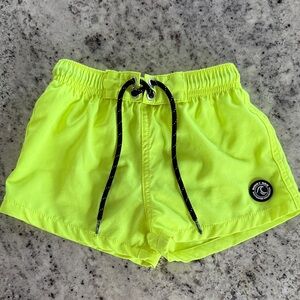 Binky Bro Neon Yellow Swim Shorts